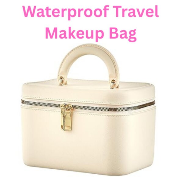 Tidyladyo Handbags - Travel Toiletry Makeup Cosmetic Beauty Essentials Organizer White Square Bag